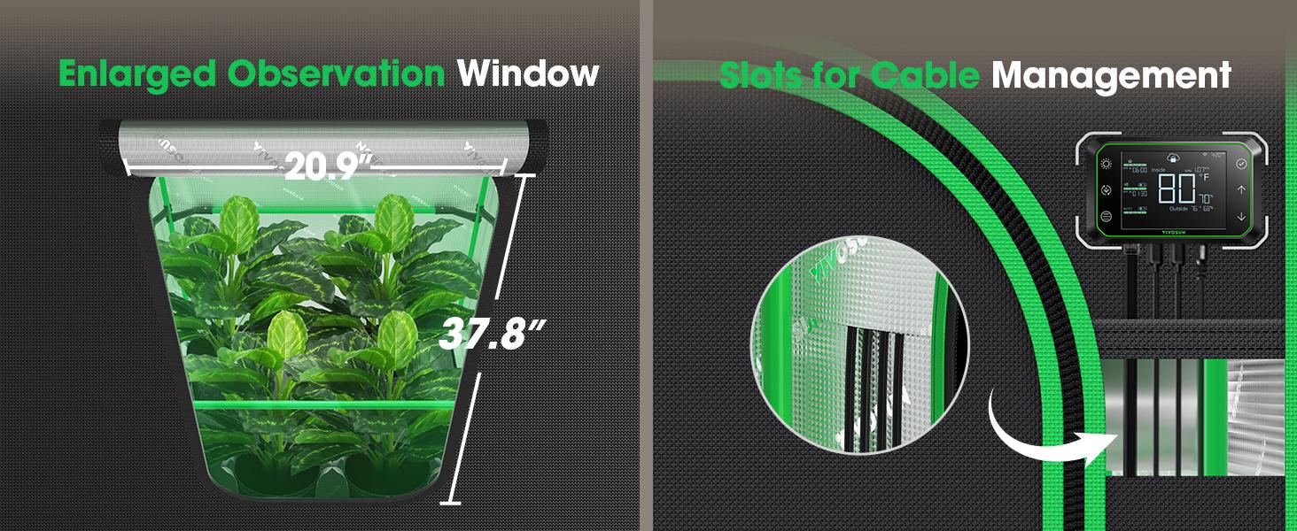 VIVOSUN PRO Grow Tent, with Thick 1 inch Poles, Strengthened High Reflective Mylar Oxford Fabric, Extra Hanging Bars & High CFM Kit for Hydroponics Indoor Plant for AeroLight A200SE VIVOSUN PRO Grow Tent, with Thick 1 inch Poles, Strengthened High Reflective Mylar Oxford Fabric, Extra Hanging Bars & High CFM Kit for Hydroponics Indoor Plant for AeroLight A200SE