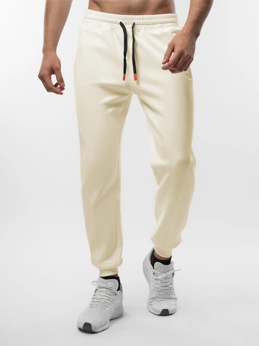 Fioboc Men's Fall Winter Jogger Pants - Multi-Functional Zipper Pockets for Gym & Outdoor, Soft Durable Versatile Bottoms