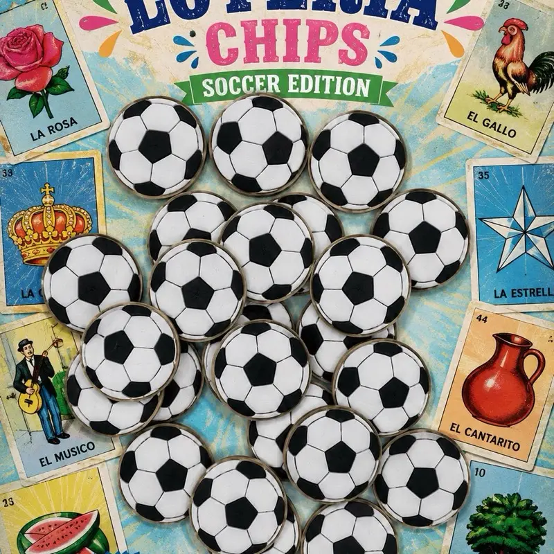 Loteria 50 Piece Playing Chips