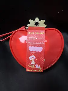 4 Piece Makeup Puff set with heart shaped Bag