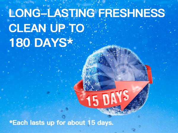 Vacplus Automatic Toilet Bowl Cleaner Tablets, Bathroom Toilet Tank Cleaner (12 -100PACK)