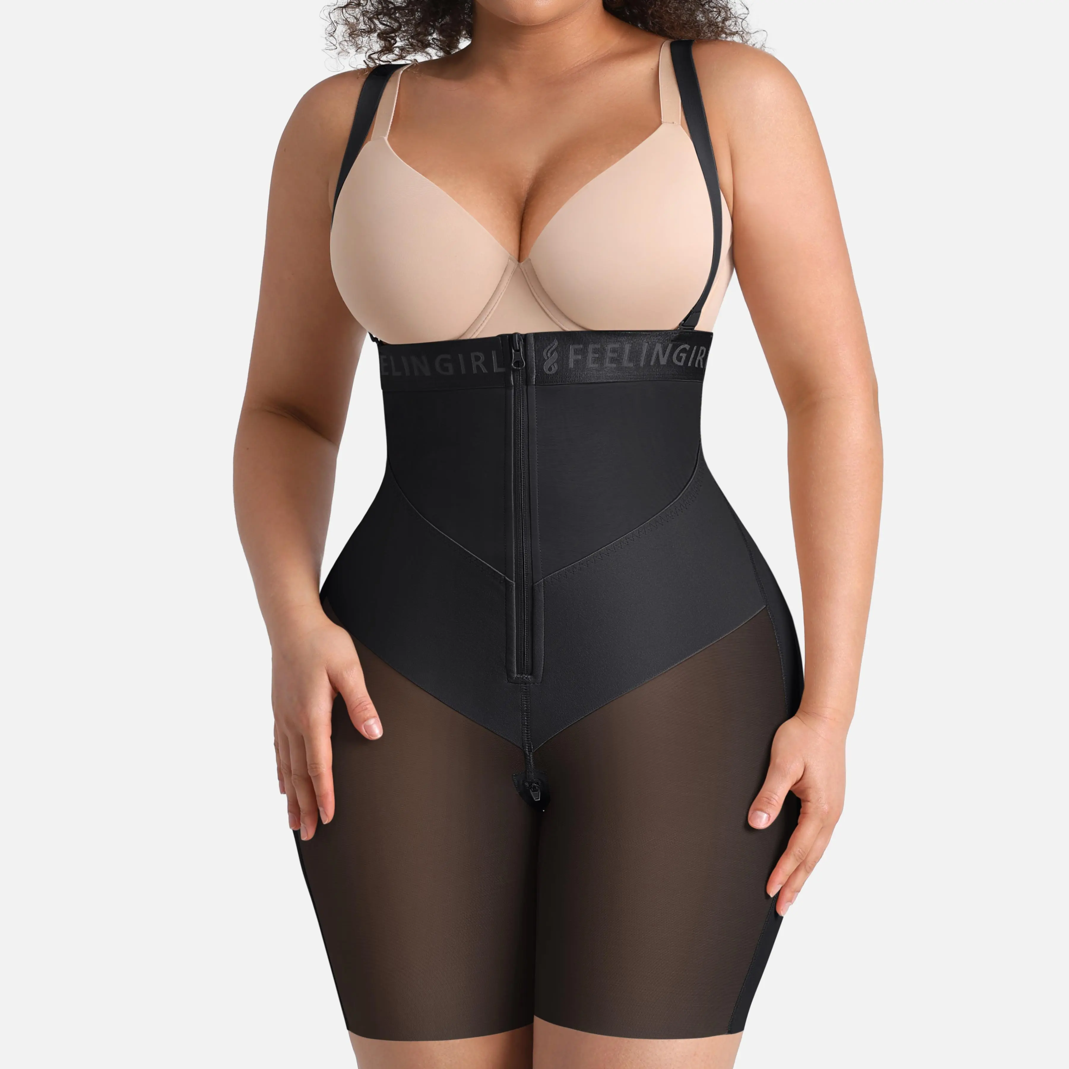 FeelinGirl #live New Drops FeelVibe Shorts Shapewear for Women Plus Size Butt Lifting Bodysuit Postpartum Body Shaper
