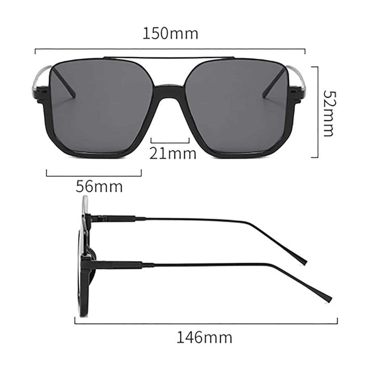 Unisex Classic All-match Tinted Lens Aviator Sunglasses, His and Hers Gifts, Summer Vintage Trendy Glasses, for Men Women Driving Sun glasses Polarized Lens UV Blocking
