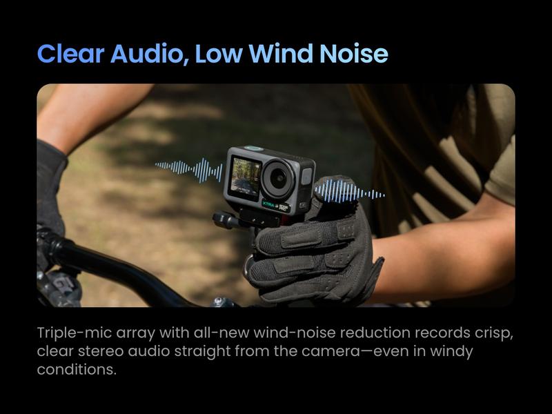 Xtra Edge Pro Action Camera, 4K Vlogging Camera with 1/1.3'' Sensor, 65ft Waterproof, Night View & Stabilization for Cycling, Diving, Sports Shooting