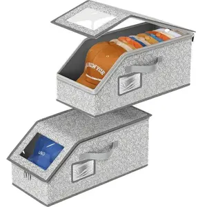 Stackable Baseball Cap Storage Box, Hat Box Holds 24 Caps – Durable Foldable Cardboard Organizer, Large Capacity Hat & Toy Storage Solution, Versatile Home & Bedroom Organizer, Space-Saving, Hat Organizer for Women & Men (Grey)