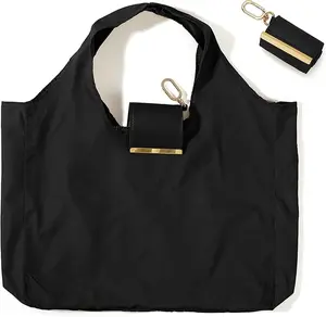 Compact Foldable Keychain Bag, Expands to Large Capacity Shopping Bag, Durable Reusable Tote, Portable for Supermarket Shopping & Travel, Reusable Grocery Bags