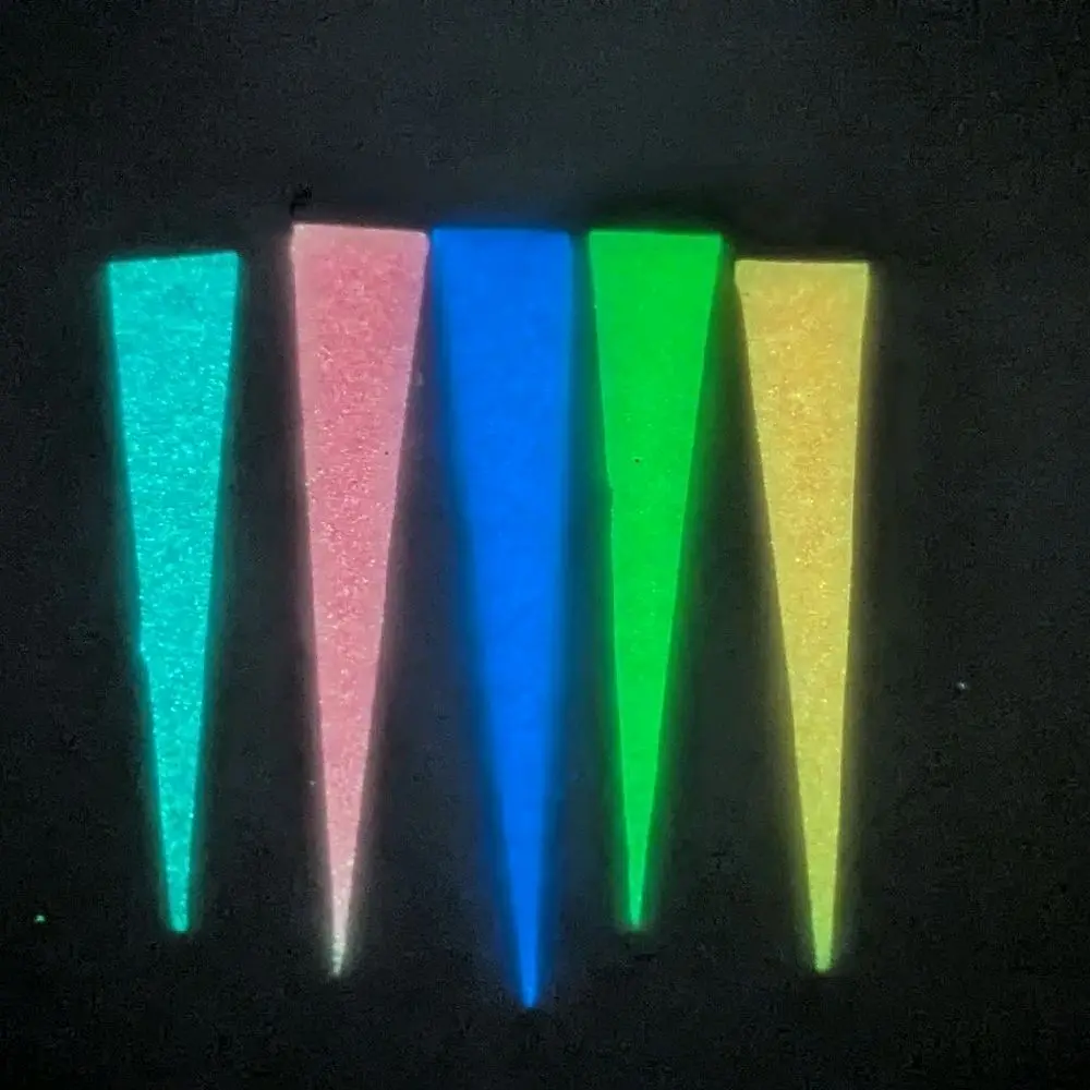 50 Pack GLOW Assortment 1.5" Silicone Wedge Tail For Crappie Jigs