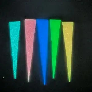 50 Pack GLOW Assortment 1.5" Silicone Wedge Tail For Crappie Jigs