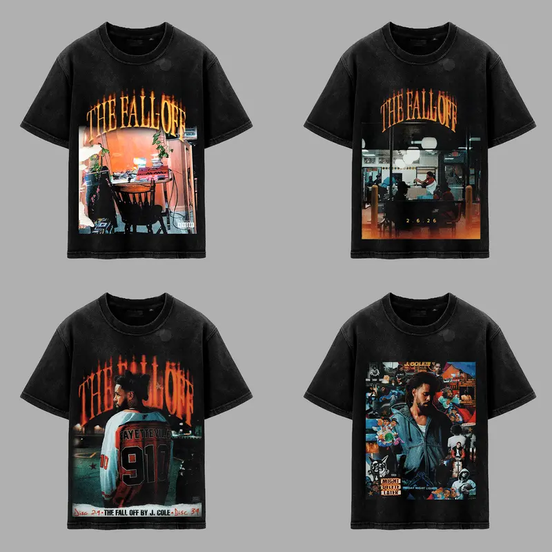 J. Cole - The Fall-Off Tour Graphic V3 For Dreamville High-quality