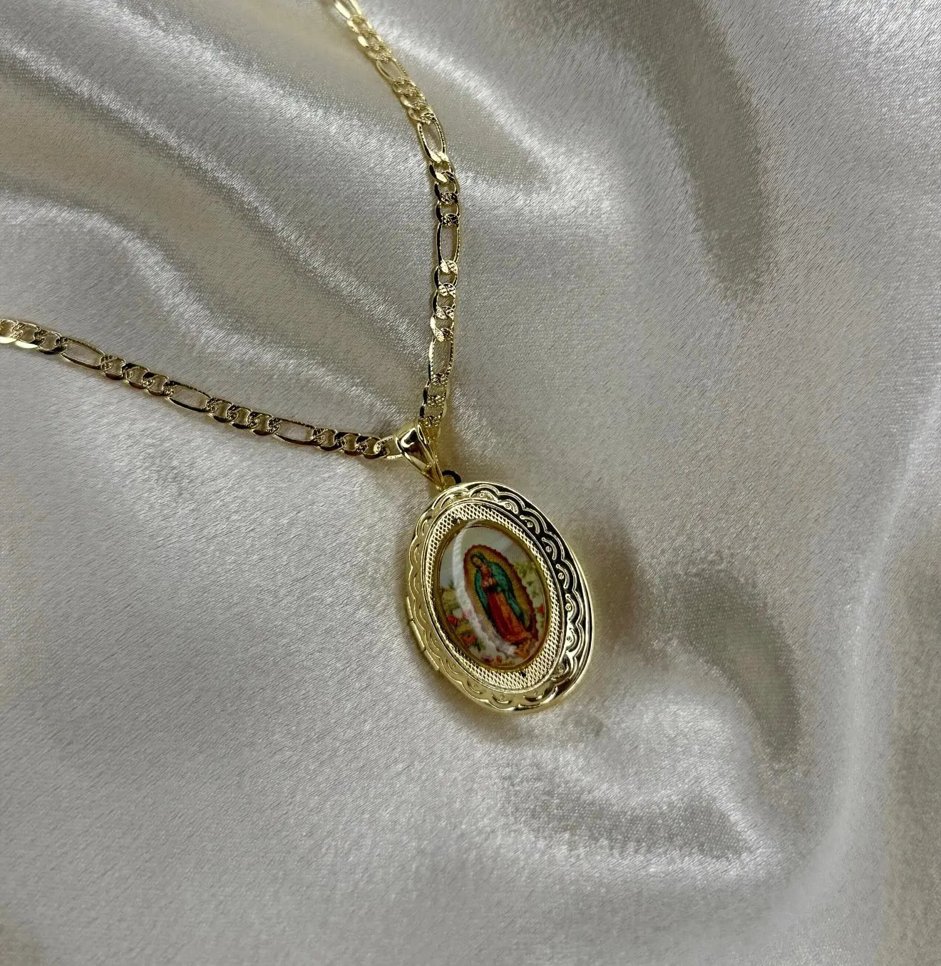 Virgencita Keepsake Locket Necklace