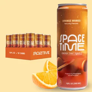 Nootropic Fruit Energy Drink | Organic Caffeine, L-Theanine, Rhodiola & B Vitamins – Clean, Low-Caffeine for Calm Focus - 12 Pack