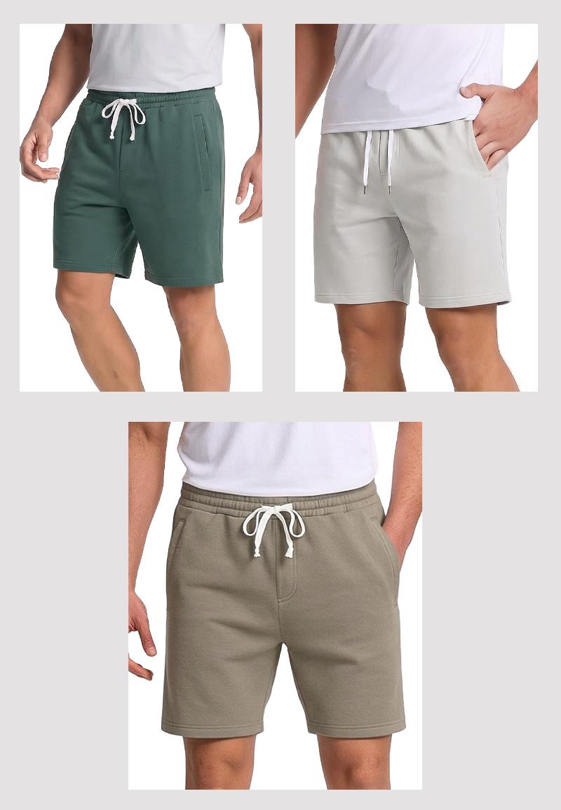 Pioneer Camp Men's 2pack Athletic Shorts 5 Inch Inseam with 3 Pockets Cotton Blend Breathable 4-Way Casual Stretch for Gym Workout Running