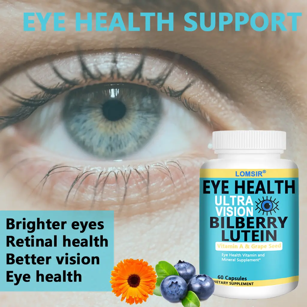 20mg Lutein Supplement, Contains Zinc, Vitamin A - Eye Health Vitamin - Supports Vision Health - 60 Capsules