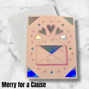 Pink Sending Love Valentine’s Handmade Cards