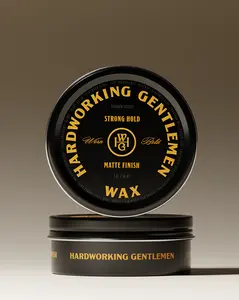 Hardworking Gentlemen HWG Wax - High Hold, Zero Compromise, 3 OZ, Matte Finish, Pinewood Scent, Non-Toxic, Easy Application, 88 ML