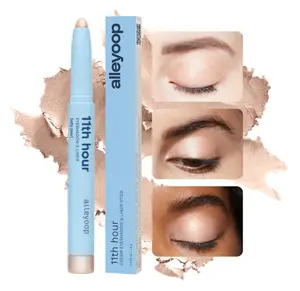 ALLEYOOP 11th Hour Waterproof Cream Eyeshadow Stick – Long-Lasting Eye Shadow Pencil & Eyeliner, Cream to Powder Stick & Highlighter – Smudge-Proof Eyeshadow Shimmer, Champagne Shimmer