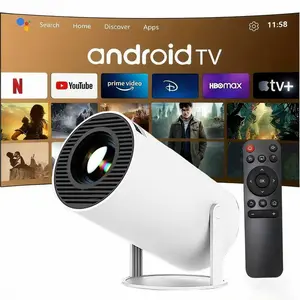 Mini  Projector, 720P Portable Projector with Dual Band WIFI6 5G Wireless 5.2 Bluetooth Android 11, 180° Rotatable, 35"-130" Screen Video Projector