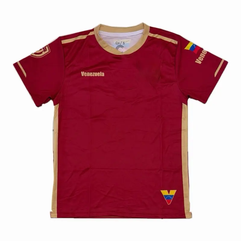 Venezuela Home 2026 Burgundy color Soccer Jersey unisex’s