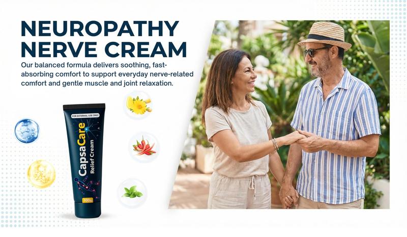 Neuropathy Relief Neuropathy Relief Cream | Neurosoothe Formula Nerve Cream, Capsicum Pain Relief Cream, Contains Capsaicin, Arnica, Menthol, Msm, And Glucosamine, Suitable For Feet, Hands, Legs, Muscles, Joints, And Waist | 100g