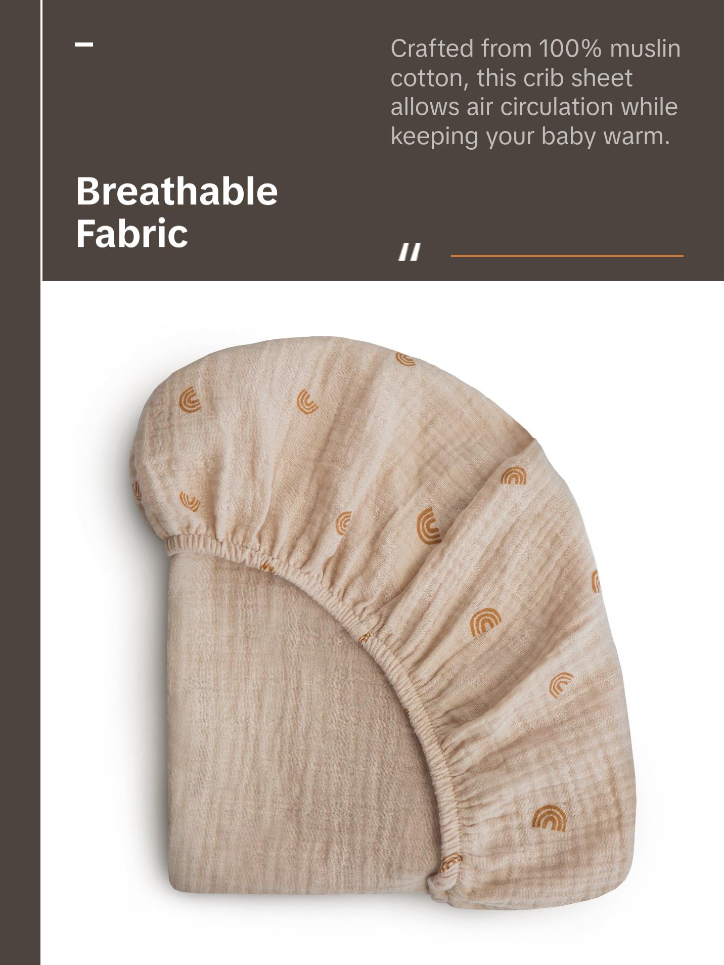 Extra Soft Bassinet Muslin Crib Sheet