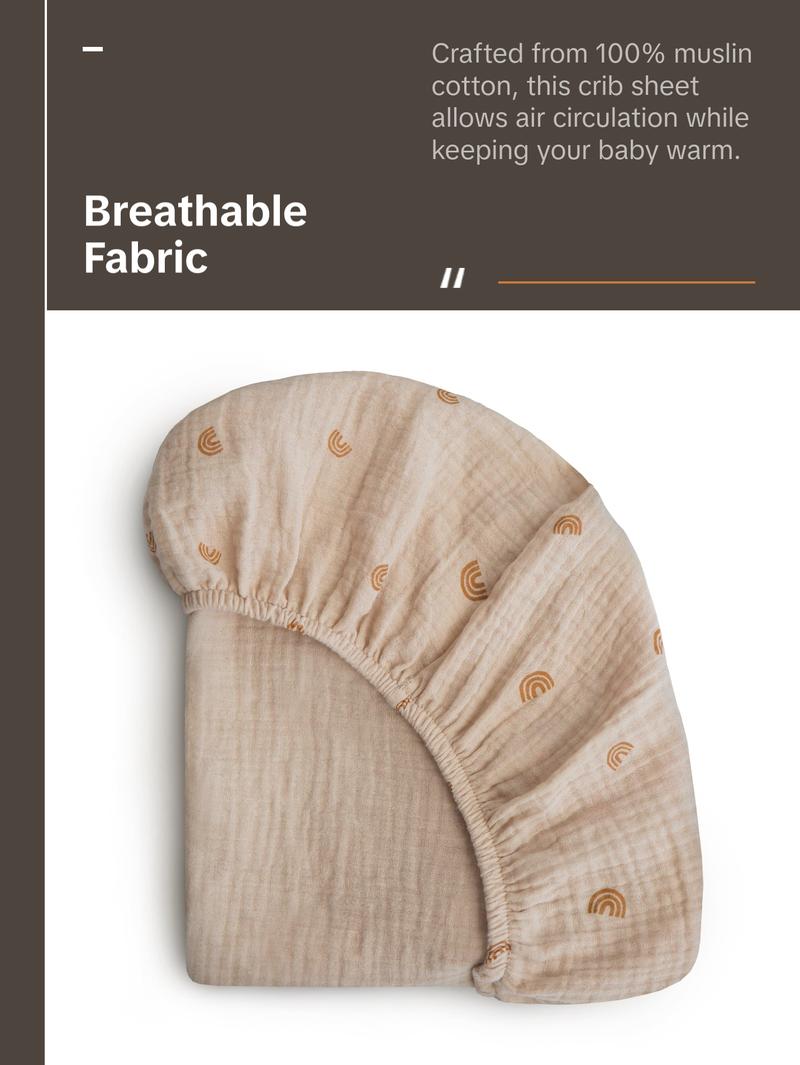 Extra Soft Bassinet Muslin Crib Sheet