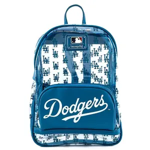 Loungefly MLB LA Dodgers Clear Allover Print Stadium Backpack Loungefly MLB LA Dodgers Clear Allover Print Stadium Backpack