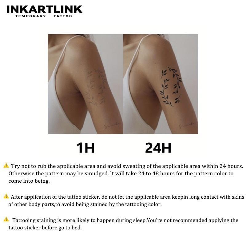 INKARTLINK Tattoo Tech, 2 Sheets Semi-Permanent Temporary Tattoos, Henna Finger Tattoo, Adult Art Design,Lasts 1-2 Weeks, Waterproof, Realistic Look, No Adhesive, No Reflection,For Man And Woman,Ideal for Swimming, Party