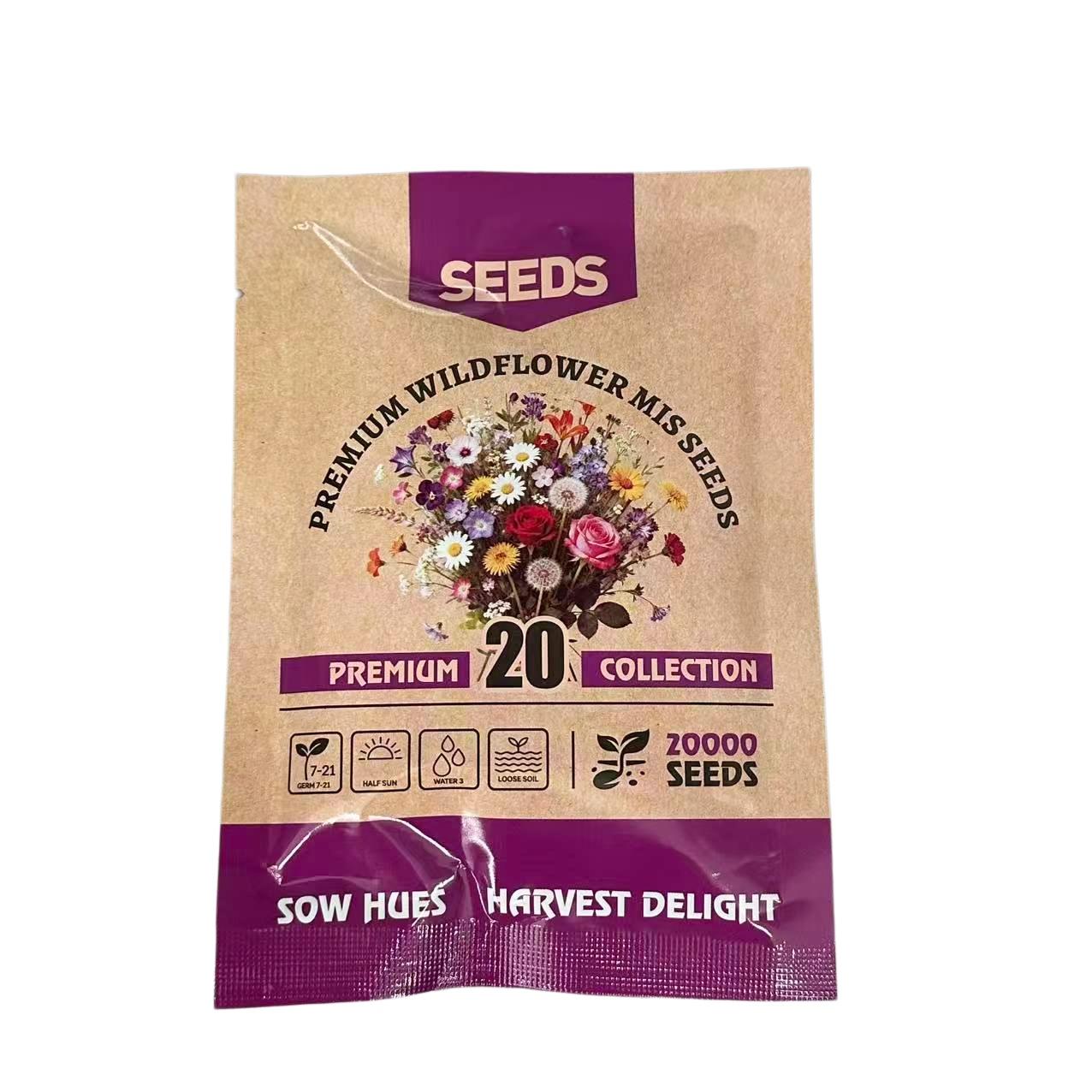 Home Grown Wildflower Seeds Bulk Seeds Mix 20000 (Pure Seeds - No Filler)  Attracting Bees, Birds & Butterflies - TikTok Shop