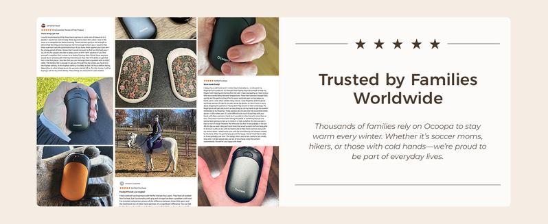 Ocoopa Hand Warmers Rechargeable UT5 Nano – Slim Electric Pocket Heater, Smart Temp Control, 14Hrs Battery, UL Safety, Artists in Bloom Design, Practical Gifts for Women, Christmas, Outdoor,Camping,Stocking Stuffers,Men gifts, Gift boxes,Best Gift Ideas