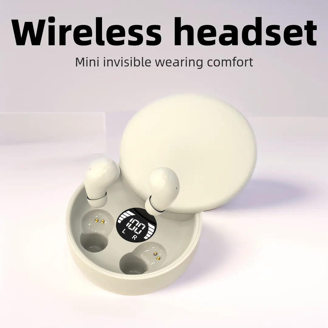 MSHUKCOE Invisible Sleep Earbuds for Side Sleepers, Mini Bluetooth Headset with Charging Case, Clear Calls, Noise Block, Wireless Audio for Android & iOS tiktokshopbacktoschool,back to school,back to school haul