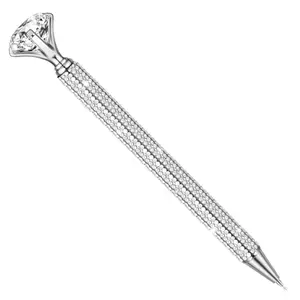 Bling Bling!! Diamond Top Silver Rhinestone Writing Pen
