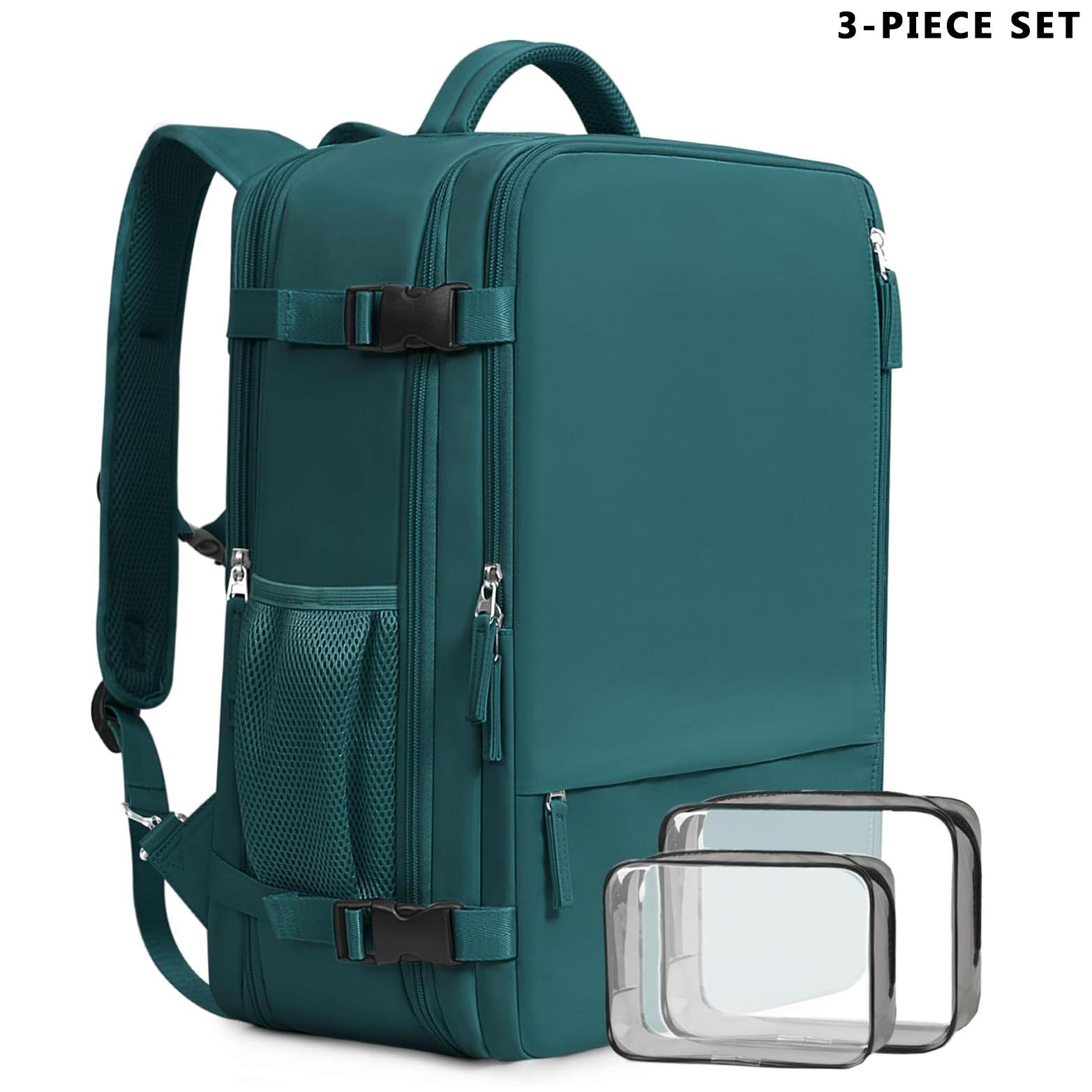 Simple Multi-Compartment Business Laptop Travel Bag Lightweight Zipper Luggage Backpack, Preppy Backpack, Large-Capacity Men’s Casual Travel Backpack, Women’s Computer Backpack, High School and Middle School Student Backpack, College Student Backpack