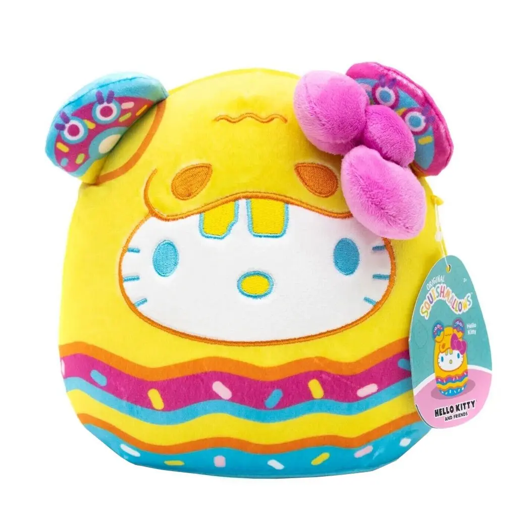 New Sanrio Kaiju-Style Hello Kitty Cartoon Character Plush Toy, 8" Collectible Hand-Washable Snuggling Plushie