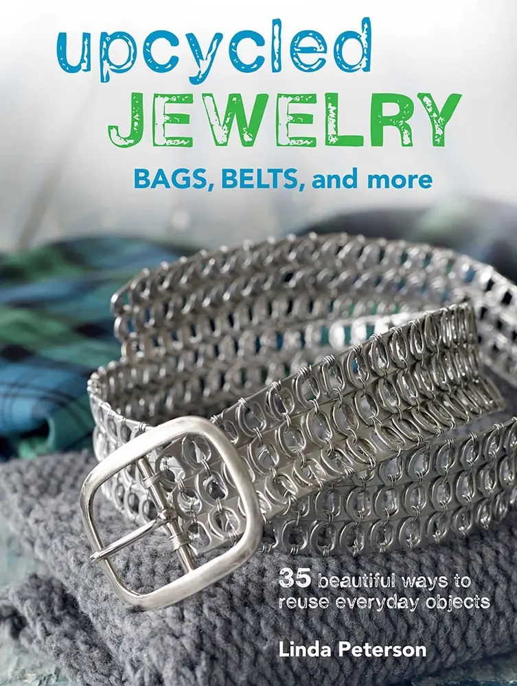 Used Book - Upcycled Jewelry: 35 Projects (35 Creative Ways) with Basic Techniques Section for Craft Enthusiasts, Including Bracelets, by Linda Peterson (English Paperback), Bangle Bracelet Set, 1.18 Pounds