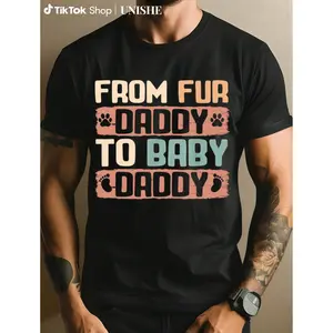 Dog Dad Baby Daddy Shirt – Funny Pregnancy Announcement Made in USA