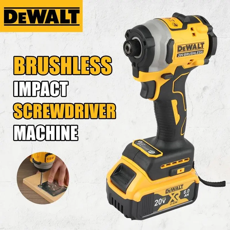 DeWalt DCF850 20V Brushless Cordless Impact Electric Drill 205N·m Torque 3250RPM Screwdriver with Lithium Battery Cordless Driver Drill