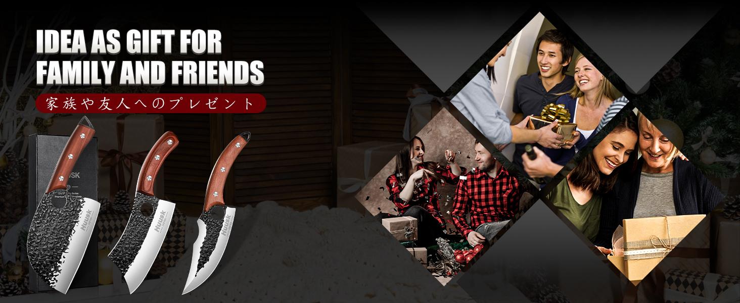 Huusk Hand Forged Butcher Knife Set – 3PCS High Carbon Steel Kitchen Knives with Rosewood Handles for Meat, Bone & BBQ Cutting – Professional Chef Gift for Christmas Huusk Hand Forged Butcher Knife Set – 3PCS High Carbon Steel Kitchen Knives with Rosewood Handles for Meat, Bone & BBQ Cutting – Professional Chef Gift for Christmas