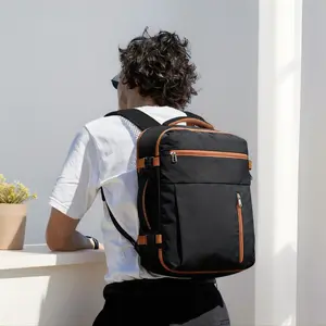 【MY】Carry-On Travel Backpack | Colorblock Design with Laptop Compartment, TSA-Friendly Airline Approved Bag for Hiking, Weekend Trips & Travel - MY5008