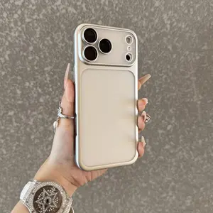 Built-in lens protector; matte heat dissipation design; compatible with iPhone 17 Pro Max; new transparent solid-color trendy shockproof case; unisex couples’ model