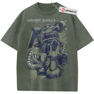 Youth And Adult MS-06 Zaku II Shirt, The Gundam Shirt, Anime Shirt, Vintage T-Shirt