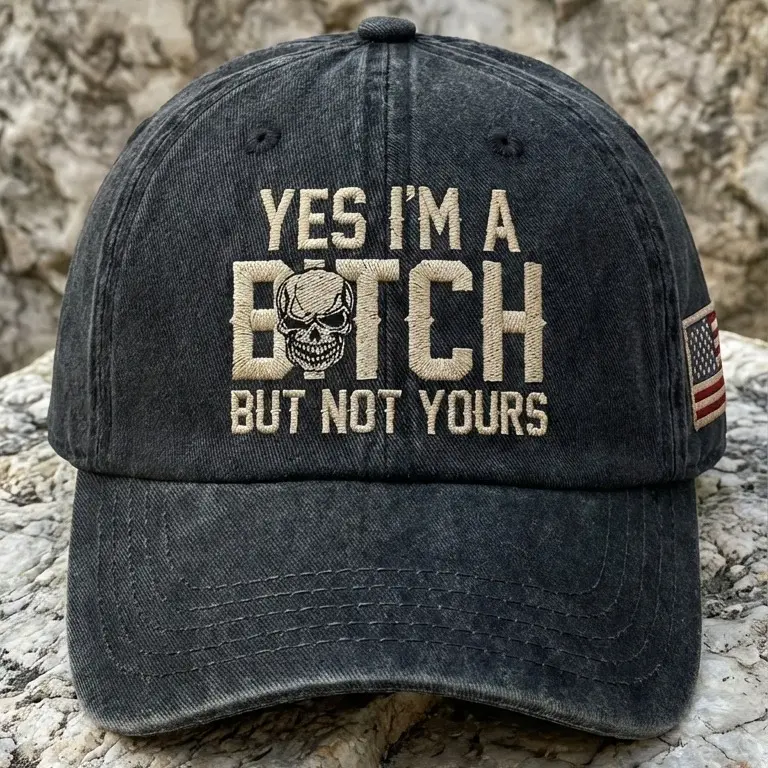 Yes I'm A b*tch Vintage Washed Cotton Cap