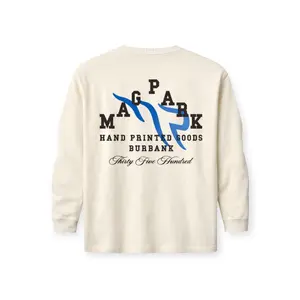 The Magnolia Park 3500 Block LS T-Shirt Off-White