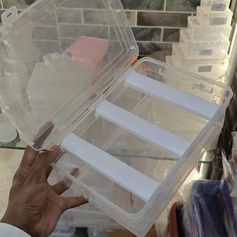 Plastic Bangle Storage Box with 3 Rods for Bangle Organization
