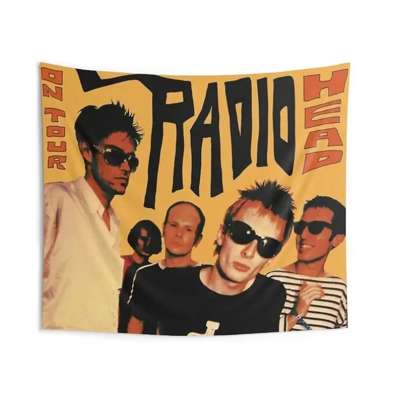 Tapestry Decor Vintage Band On Tour 1994 Indoor Wall Tapestry Tapestries |   Vintage Band On Tour 1994 Tapestry Cotton Decor