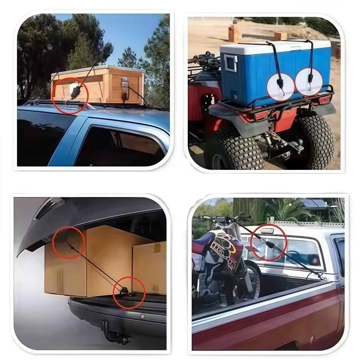 Heavy-Duty Ratchet Tie Down Straps 8 Inch x 6 Feet with Carabiner Hooks 150 lbs Capacity Adjustable Cargo Straps for Secure Transport