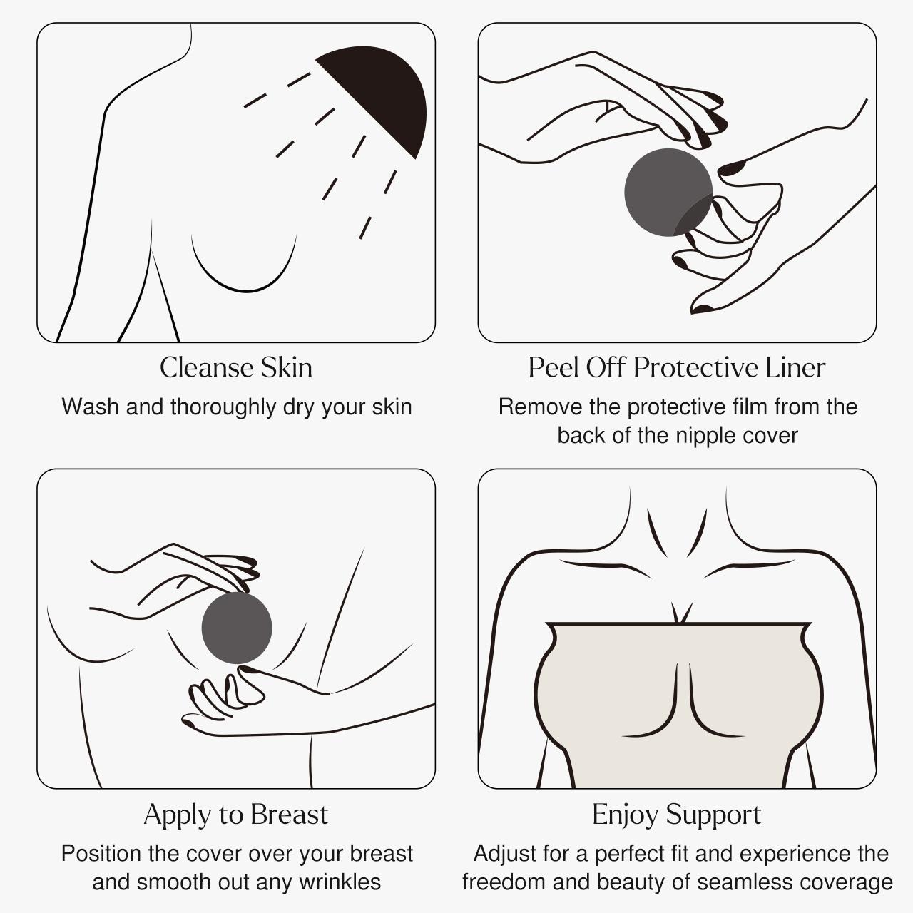 POPILUSH Silicone Nip Covers - Soft Pink Color, Ideal for Nail Polish Application, Includes Bowl