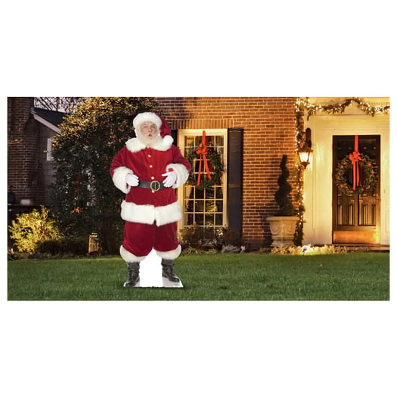 Advanced Graphics 2571 70 x 32 in. Ho & Ho Santa Outdoor Yard Standee