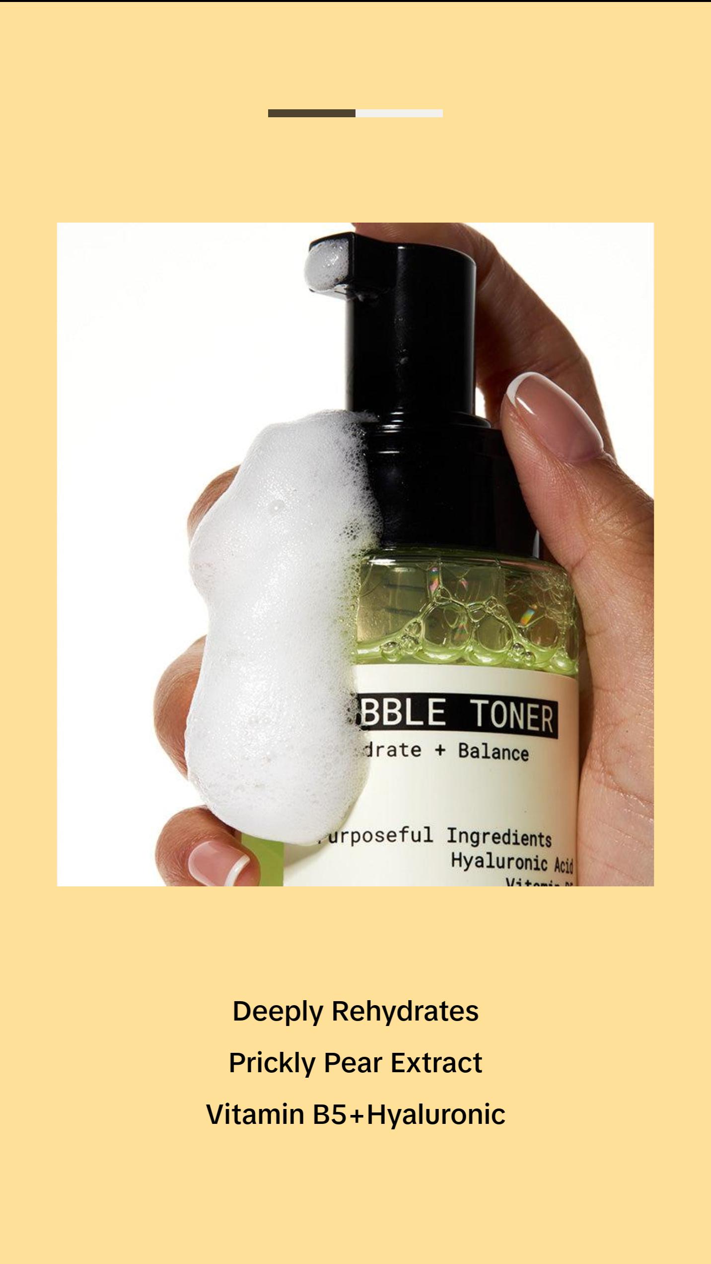 JUNOCO Bubble Toner. Rehydrating and Balancing Daily Facial Toner 85ml/2.87 Fl Oz