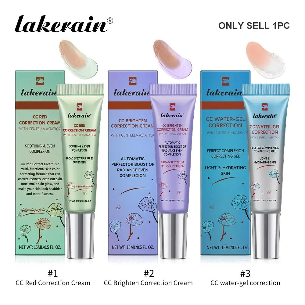 Centella Asiatica CC Cream, 1 Count Moisturizing CC Cream, Sunscreen, Lightweight & Non-greasy Formula Moisturizer for Even Skin Tone, Glow, Hydrating Skin Tint, Radiant Skin Tint, Makeup Essentials, Beauty Cosmetics, Flawless Skin Finish