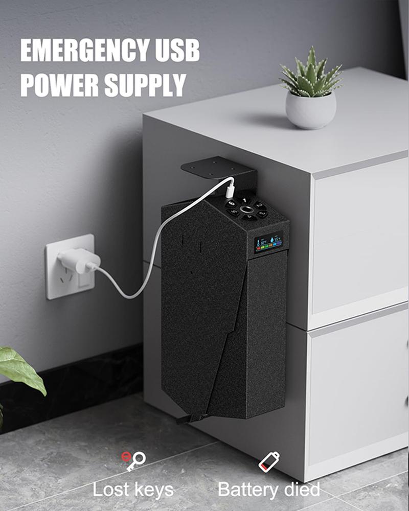 Mounted Gun Safe,California DOJ Certified Handgun Safe, Auto Open Lid Smart Pistol Safe with Biometric Fingerprint or Keypad Lock safe metal Mounted Gun Safe,California DOJ Certified Handgun Safe, Auto Open Lid Smart Pistol Safe with Biometric Fingerprint or Keypad Lock safe metal